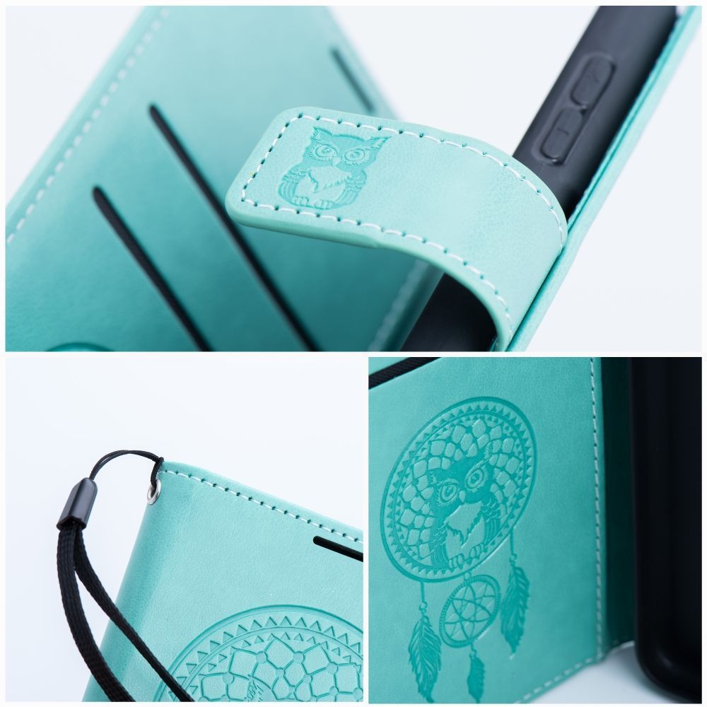 COQUE POUR SAMSUNG GALAXY A16 4G / 5G HEYCASE MAGNETIQUE PORTEFEUILLE ATTRAPE-RÊVES VERT