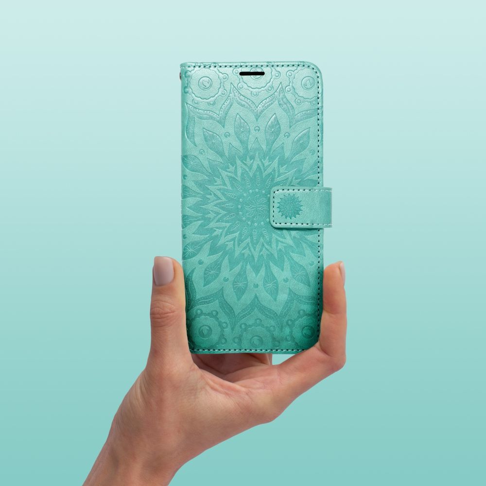 COUVERTURE POUR SAMSUNG GALAXY A16 4G / 5G HEYCASE MAGNET WALLET MANDALA VERT