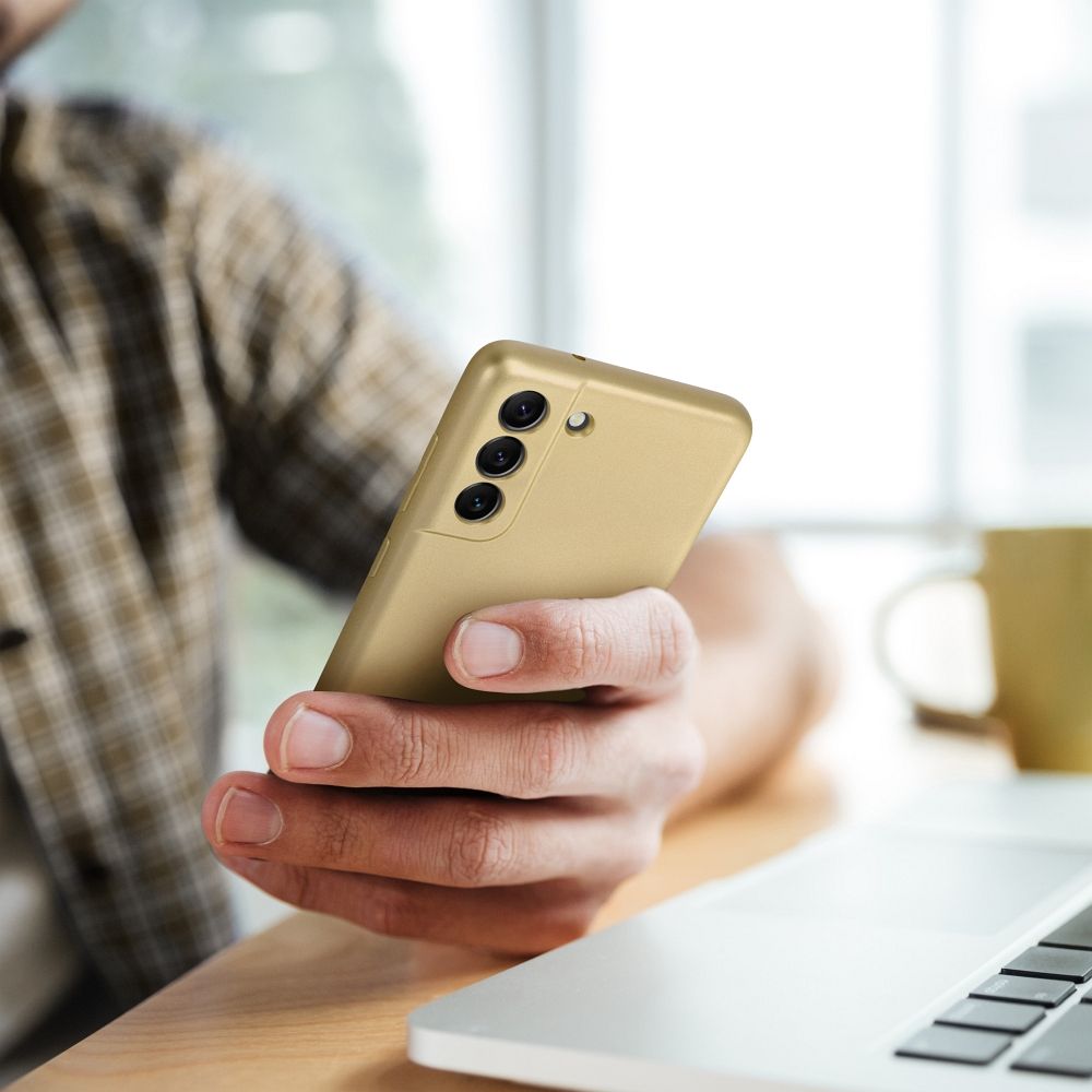COQUE POUR SAMSUNG GALAXY A16 4G / 5G HEYCASE EN OR MÉTALLIQUE