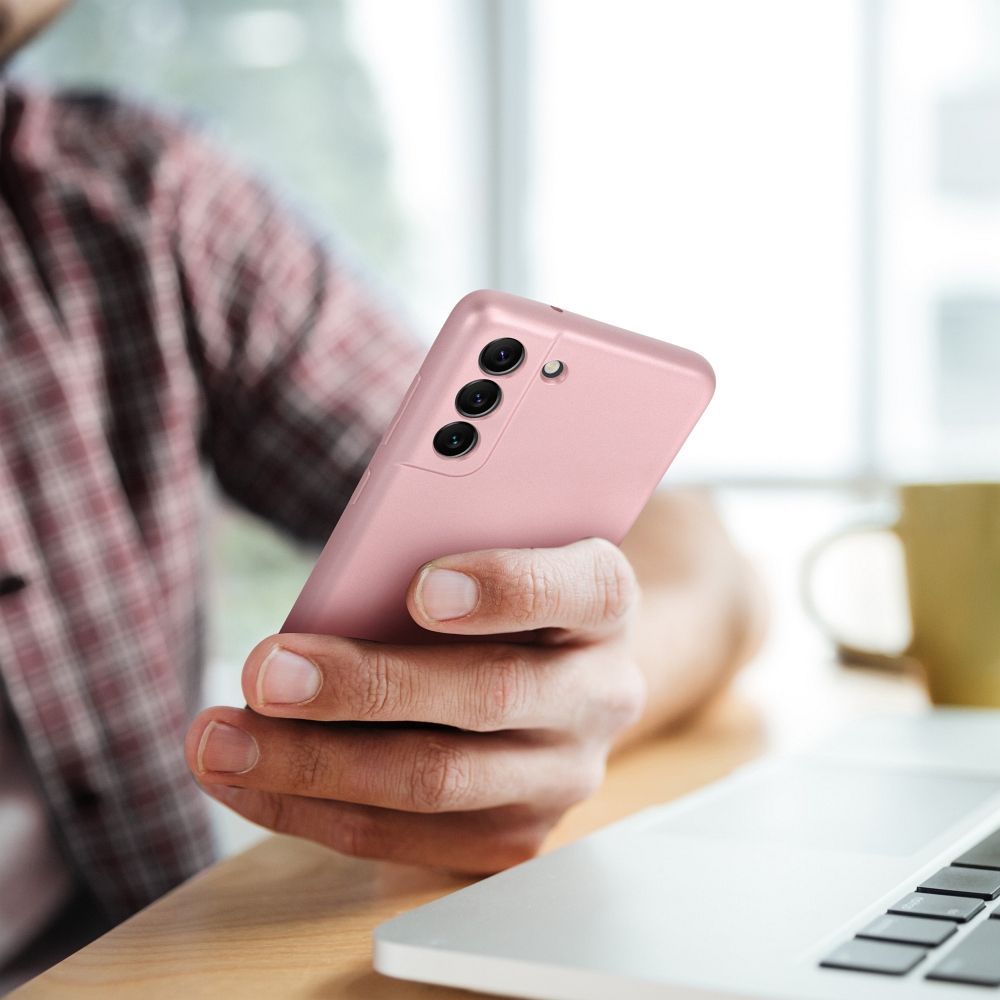 COQUE POUR SAMSUNG GALAXY A16 4G / 5G HEYCASE PINK MÉTALLIQUE