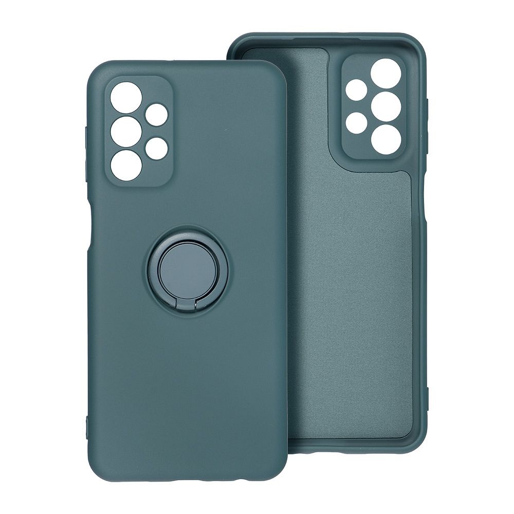 COQUE POUR SAMSUNG GALAXY A16 4G / 5G HEYCASE EN SILICONE AVEC ANNEAU VERT