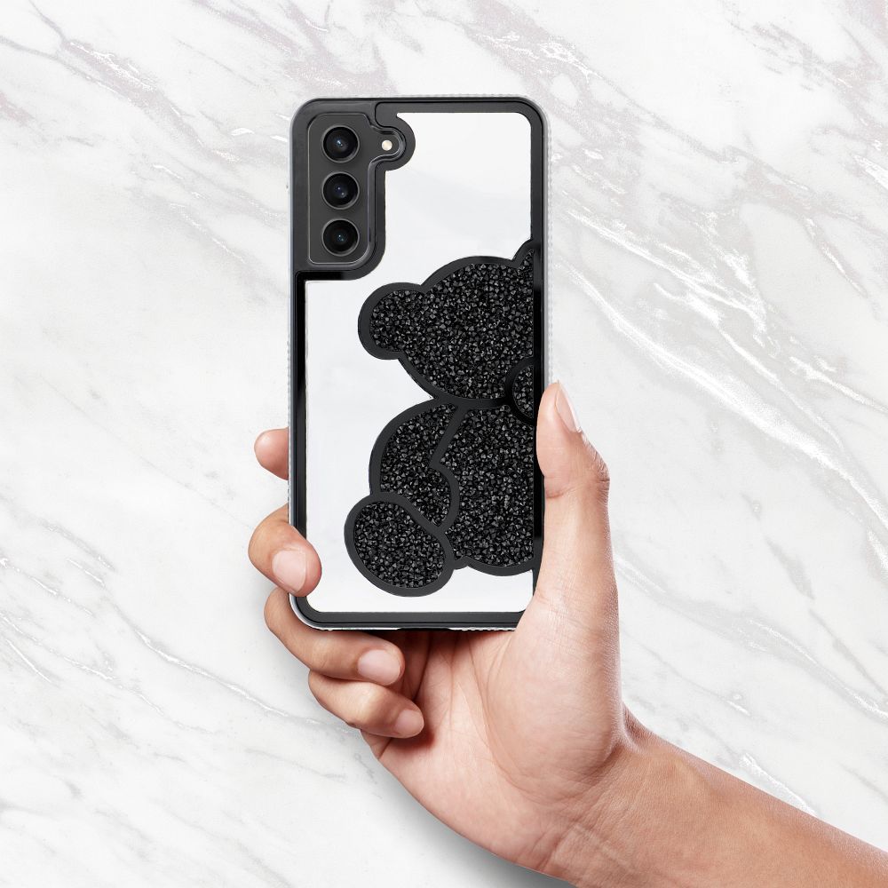 COQUE POUR SAMSUNG GALAXY A16 4G / 5G HEYCASE OURS EN PELUCHE NOIR