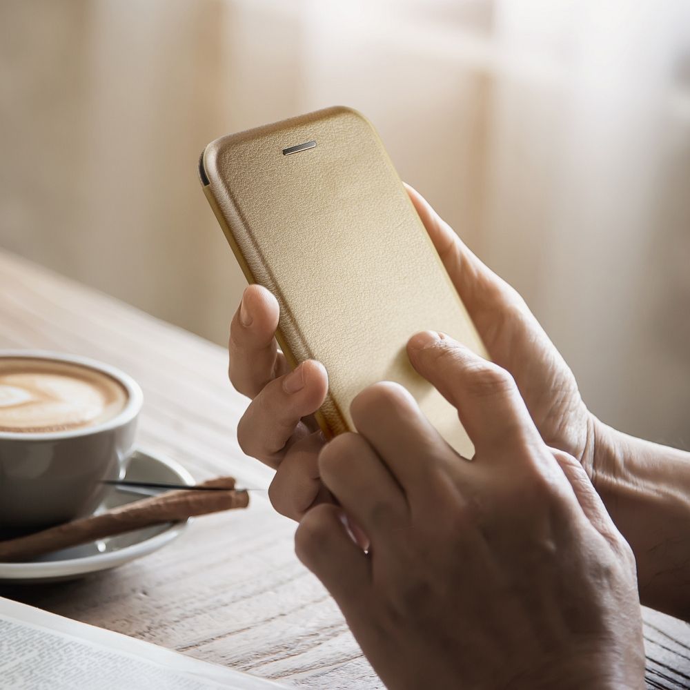 COUVERTURE POUR SAMSUNG GALAXY A25 5G HEYCASE ÉLÉGANCE PORTEFEUILLE OR