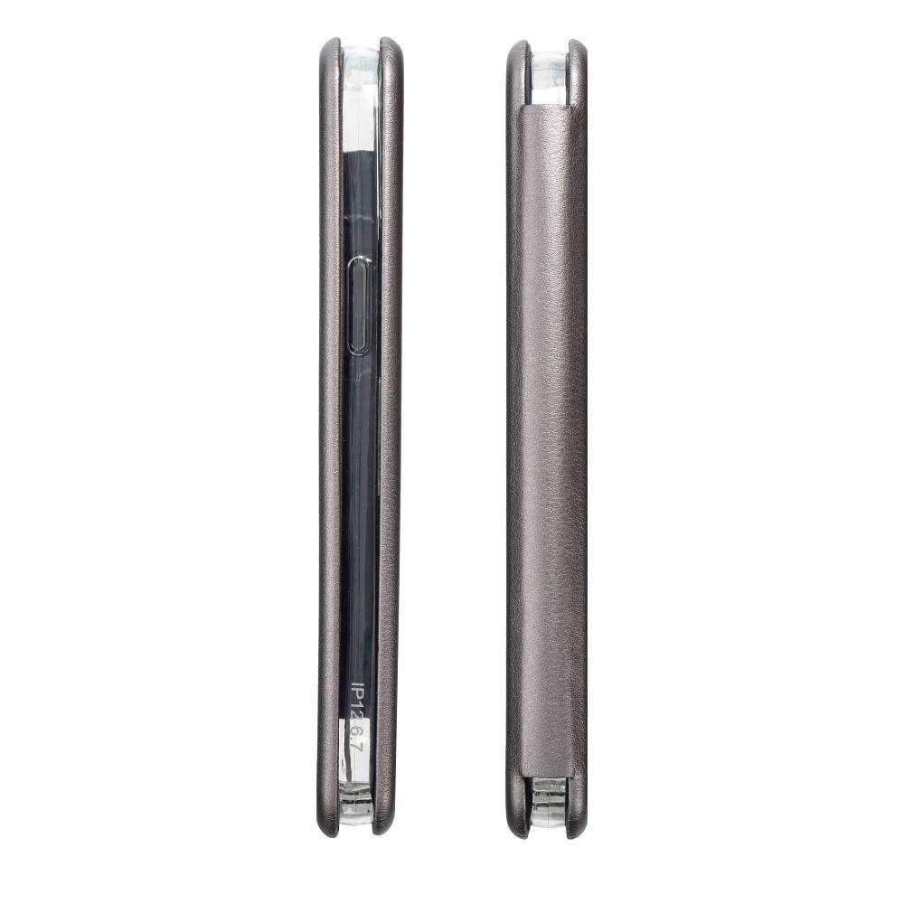 COUVERTURE POUR SAMSUNG GALAXY A25 5G HEYCASE ELEGANCE PORTEFEUILLE GRIS
