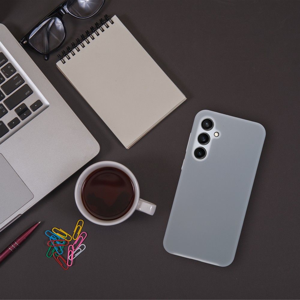 COUVERCLE POUR SAMSUNG GALAXY A35 5G HEYCASE ICON CANDY GRIS