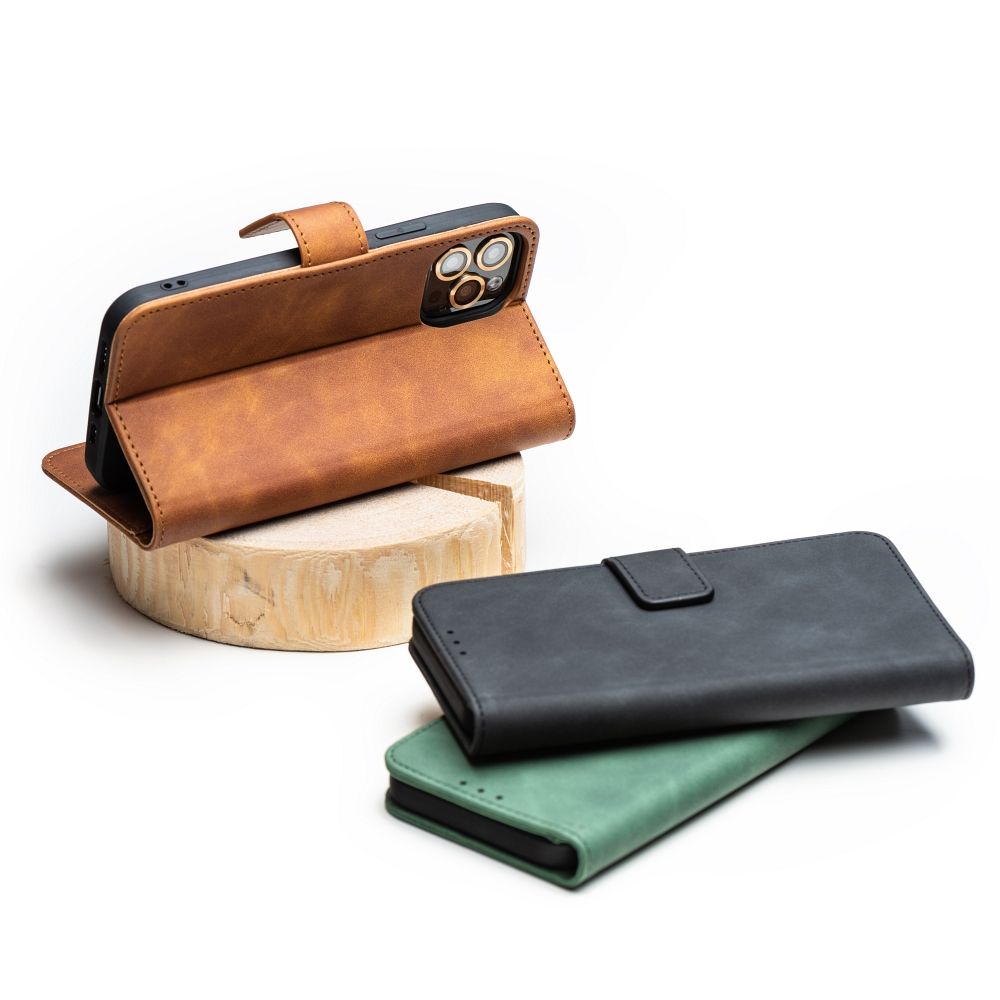 COUVERTURE POUR SAMSUNG GALAXY A35 5G HEYCASE TENDER WALLET MARRON