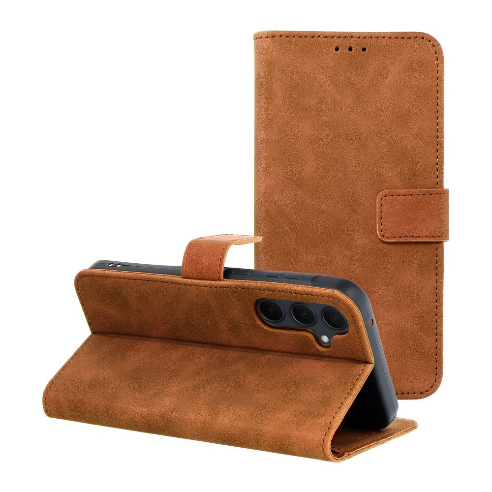 COUVERTURE POUR SAMSUNG GALAXY A35 5G HEYCASE TENDER WALLET MARRON