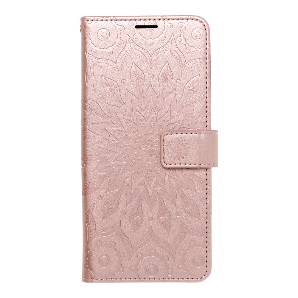 COUVERTURE POUR SAMSUNG GALAXY A55 5G HEYCASE MAGNETIQUE PORTEFEUILLE MANDALA ROSE OR