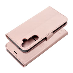 COUVERCLE POUR SAMSUNG GALAXY A55 5G HEYCASE MAGNETIQUE PORTEFEUILLE BOIS ROSE