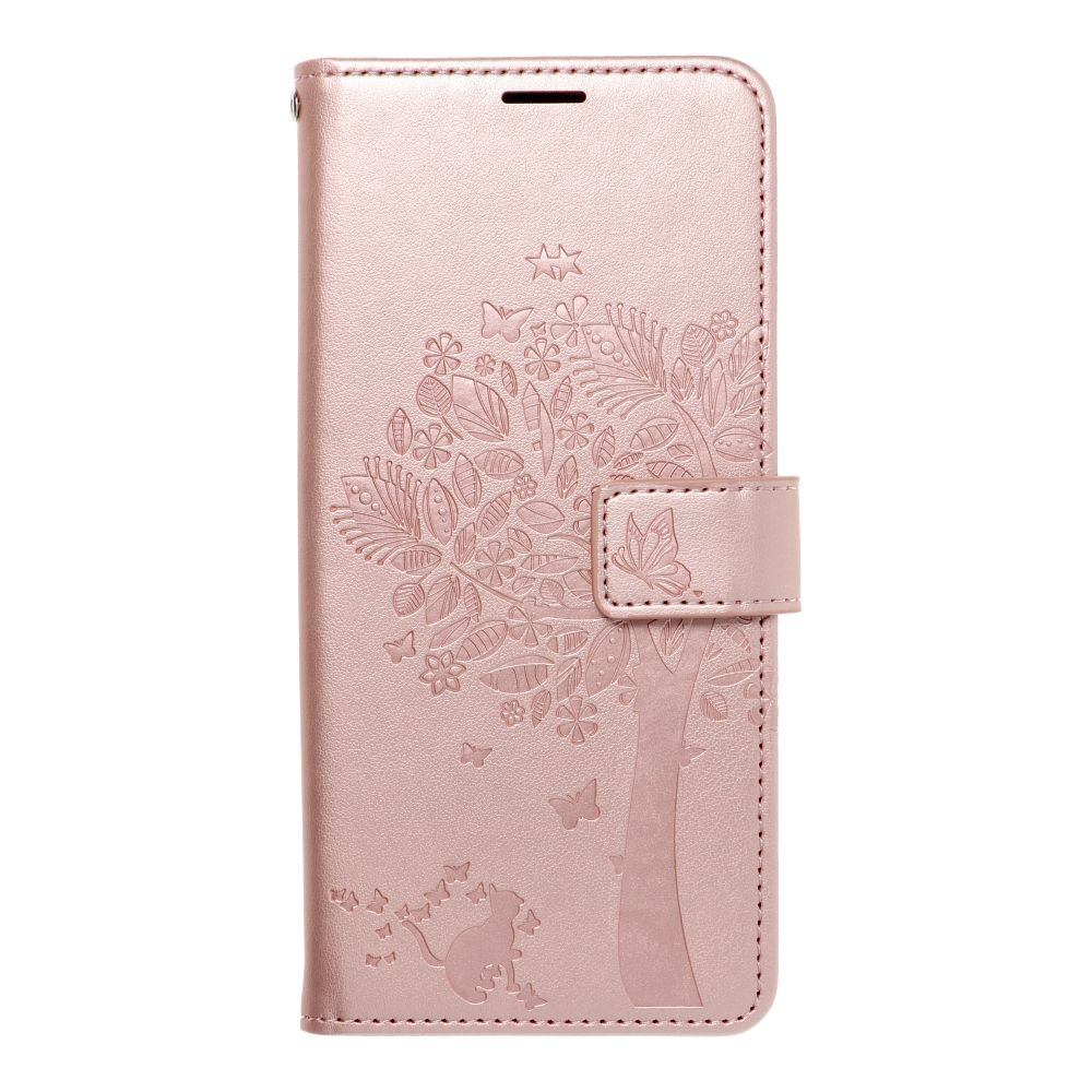 COUVERCLE POUR SAMSUNG GALAXY A55 5G HEYCASE MAGNETIQUE PORTEFEUILLE BOIS ROSE