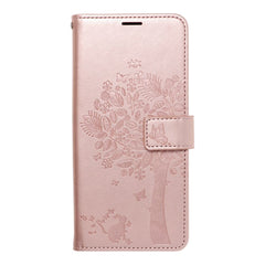 COUVERCLE POUR SAMSUNG GALAXY A55 5G HEYCASE MAGNETIQUE PORTEFEUILLE BOIS ROSE