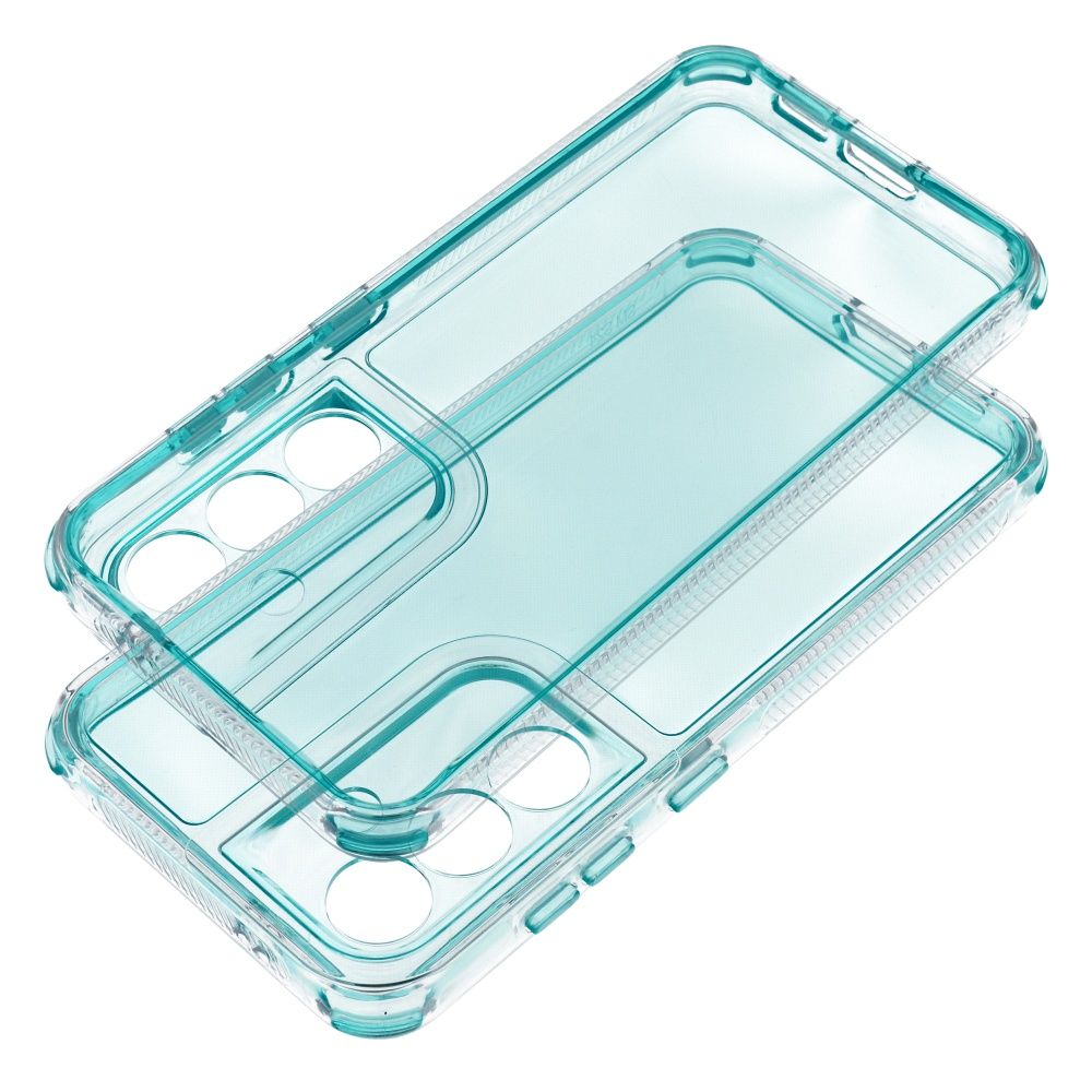 COQUE POUR SAMSUNG GALAXY S24 FE HEYCASE MATRIX TRANSPARENT / MENTHE