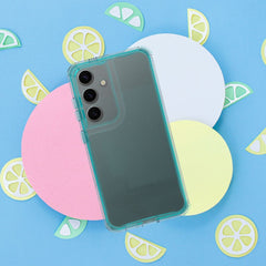 COQUE POUR SAMSUNG GALAXY S24 FE HEYCASE MATRIX TRANSPARENT / MENTHE