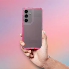 COUVERCLE POUR SAMSUNG GALAXY S24 FE HEYCASE MATRIX TRANSPARENT / ROSE