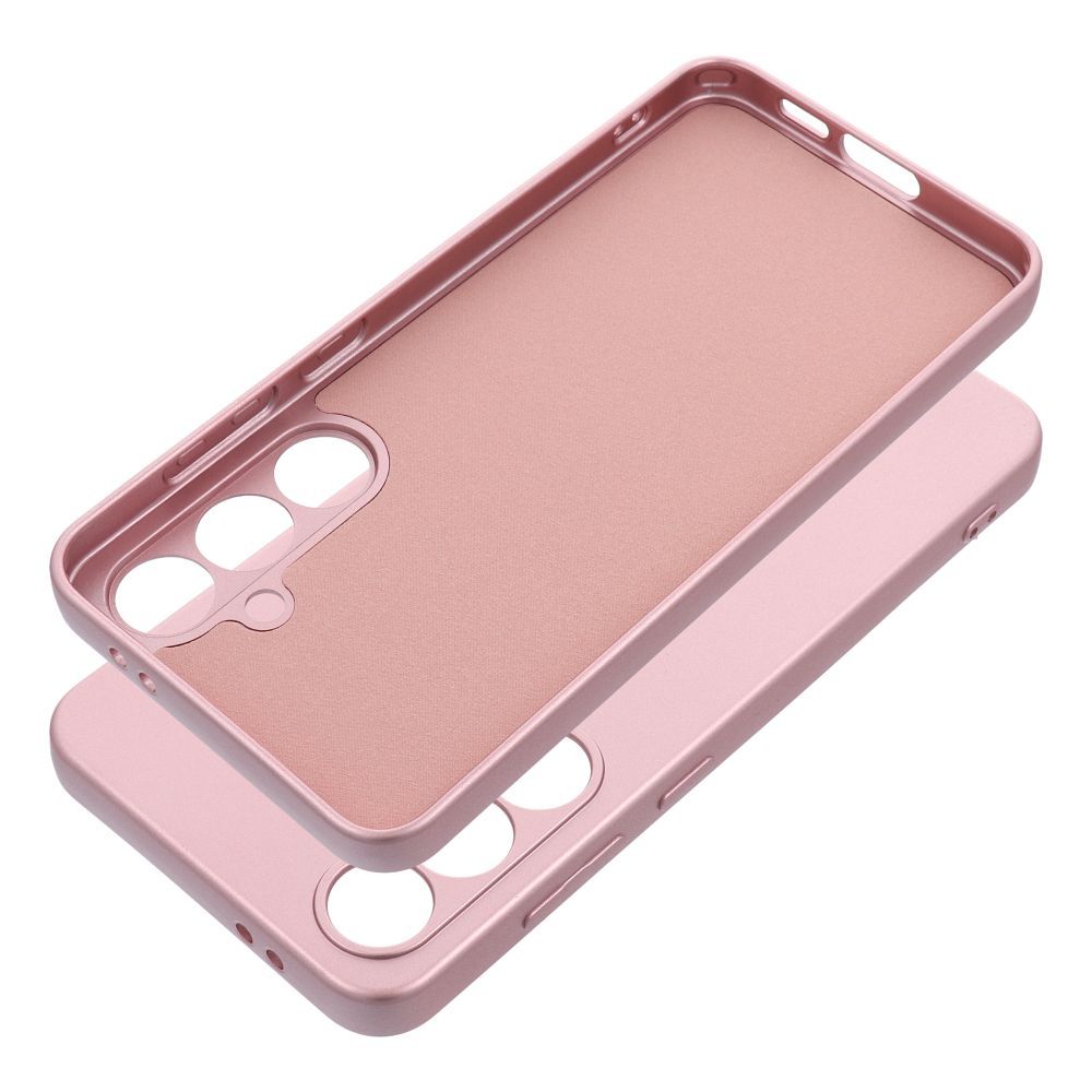 COUVERCLE POUR SAMSUNG GALAXY S24 FE HEYCASE PINK MÉTALLIQUE