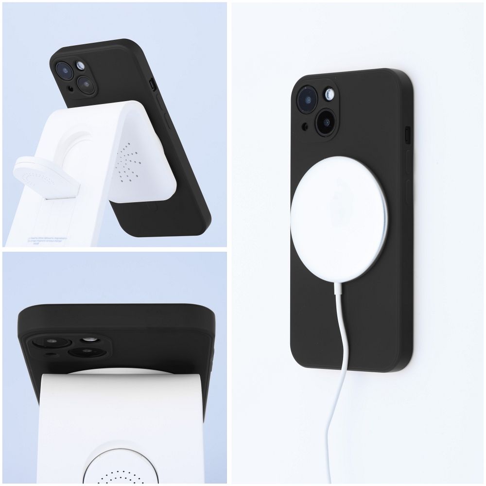 COUVERCLE POUR SAMSUNG GALAXY S24 FE HEYCASE SILICONE MAG MAGSAFE NOIR