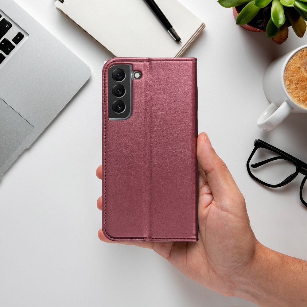 COUVERTURE POUR SAMSUNG GALAXY S24 FE HEYCASE PORTEFEUILLE BOURGOGNE