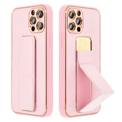 COUVERCLE POUR SAMSUNG S24 FE HEYCASE EN CUIR AVEC SUPPORT ROSE
