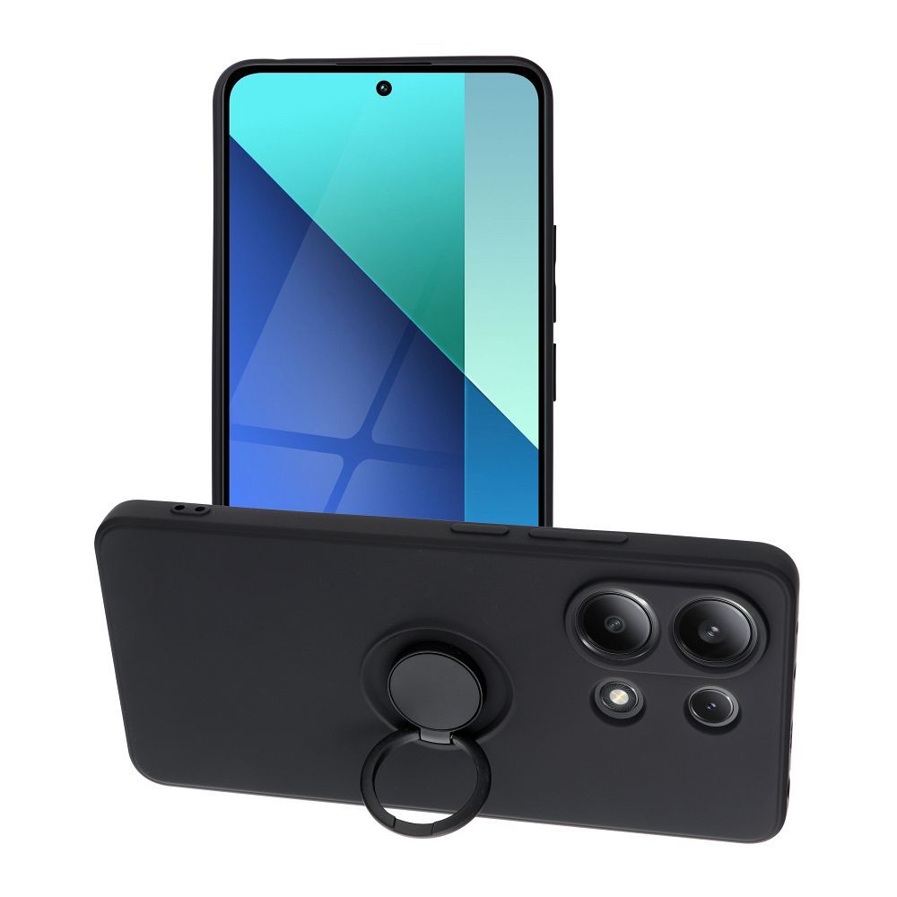COQUE POUR XIAOMI REDMI NOTE 13 4G HEYCASE ICON RING NOIRE