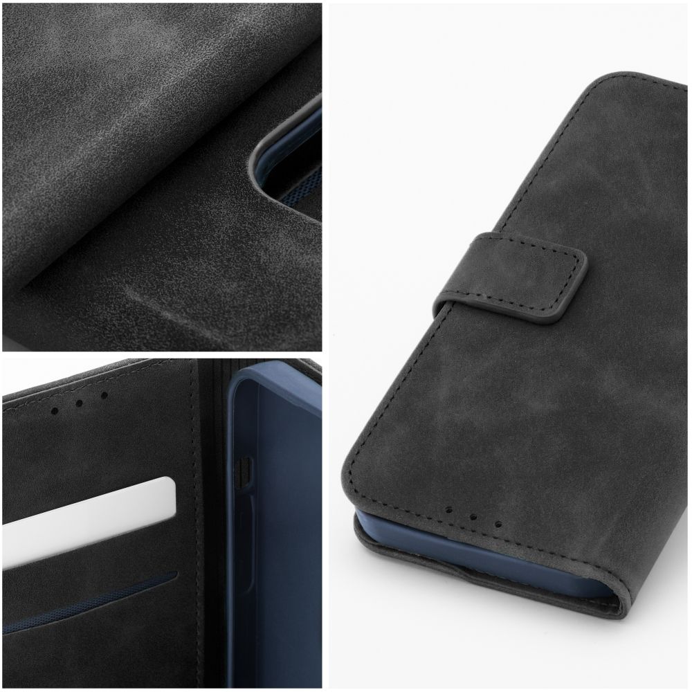 COUVERTURE POUR XIAOMI REDMI NOTE 13 PRO 4G / POCO M6 PRO 4G HEYCASE TENDER WALLET NOIRE