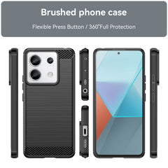 COQUE POUR XIAOMI REDMI NOTE 13 PRO 5G HEYCASE CARBONE NOIR