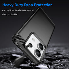 COQUE POUR XIAOMI REDMI NOTE 13 PRO 5G HEYCASE CARBONE NOIR