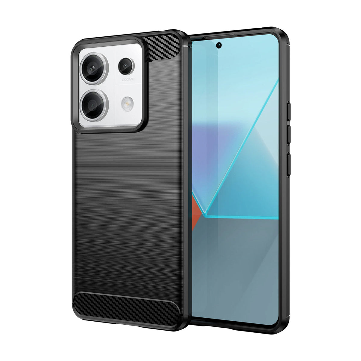 COQUE POUR XIAOMI REDMI NOTE 13 PRO 5G HEYCASE CARBONE NOIR