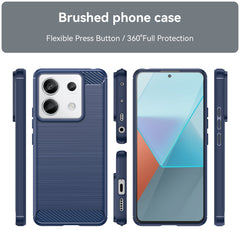 Coque HeyCase Carbon Xiaomi Redmi Note 13 Pro 5G Bleu