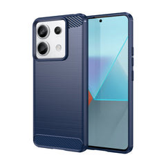 COUVERCLE POUR XIAOMI REDMI NOTE 13 PRO PLUS HEYCASE CARBONE BLEU
