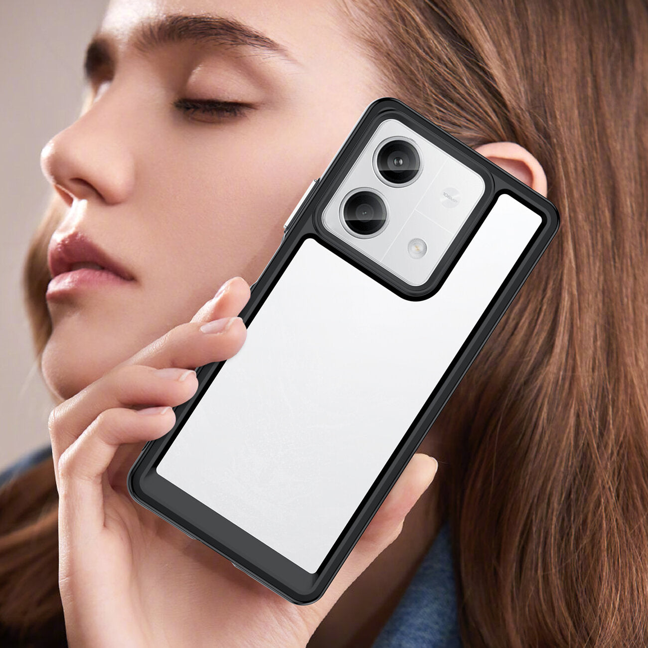 COQUE POUR XIAOMI REDMI NOTE 13 5G HEYCASE CADRE NOIR