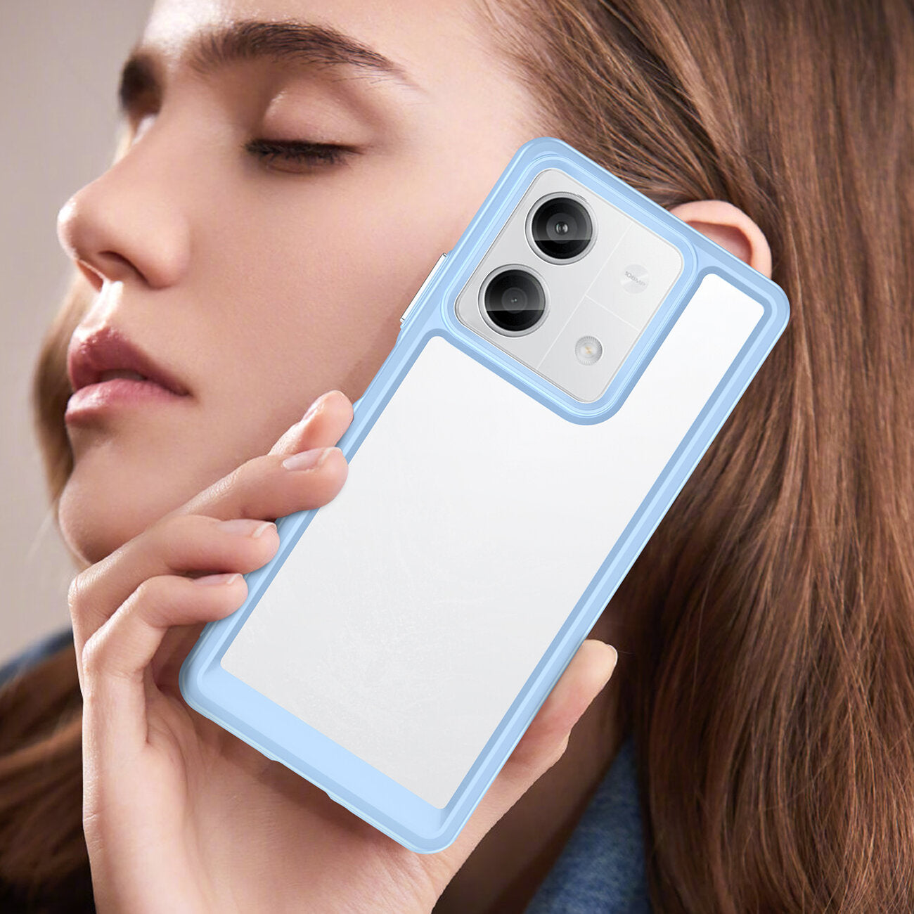 Coque HeyCase Frame Xiaomi Redmi Note 13 5G Bleue