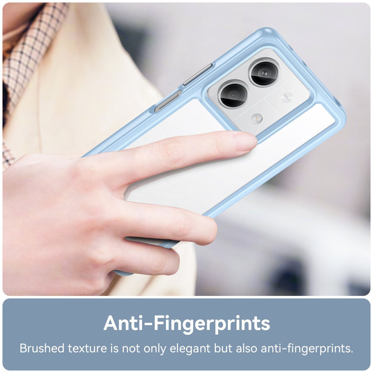 Coque HeyCase Frame Xiaomi Redmi Note 13 5G Bleue