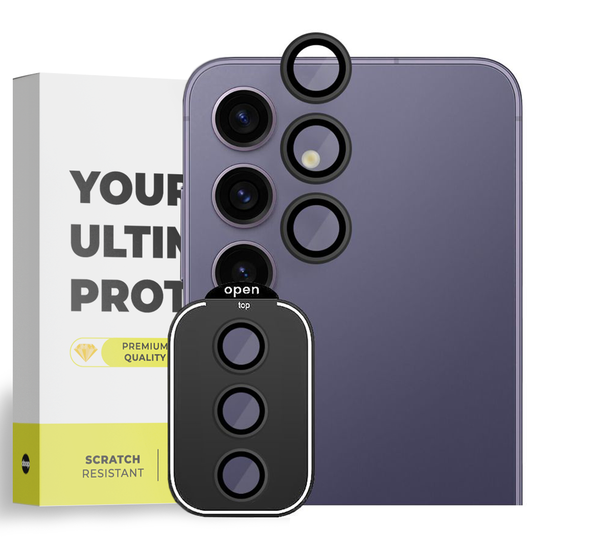 PROTECTION D'APPAREIL PHOTO DOOP CAMRING GALAXY S24 PLUS NOIR