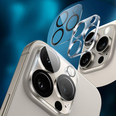 VERRE TREMPE PROTECTEUR POUR LENTILLE D'APPAREIL PHOTO SUR IPHONE 16 / 16 PLUS HOFI CAM PRO+ TRANSPARENT