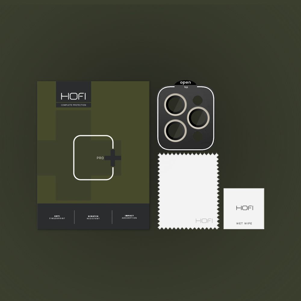 VERRE PROTECTEUR POUR CAMÉRA HOFI CAMRING PRO+ IPHONE 15 PRO / 15 PRO MAX TITANE