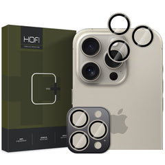 VERRE TREMPE PROTECTEUR POUR LENTILLE D'APPAREIL PHOTO HOFI CAMRING PRO+ IPHONE 16 PRO / 16 PRO MAX TITANE NATUREL
