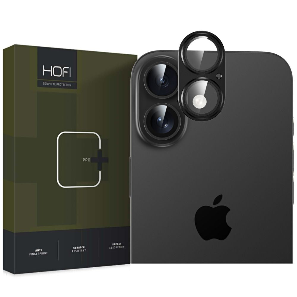 VERRE TEMPERÉ PROTECTEUR POUR LENTILLE D'APPAREIL PHOTO HOFI FULLCAM PRO+ IPHONE 16 / 16 PLUS NOIR