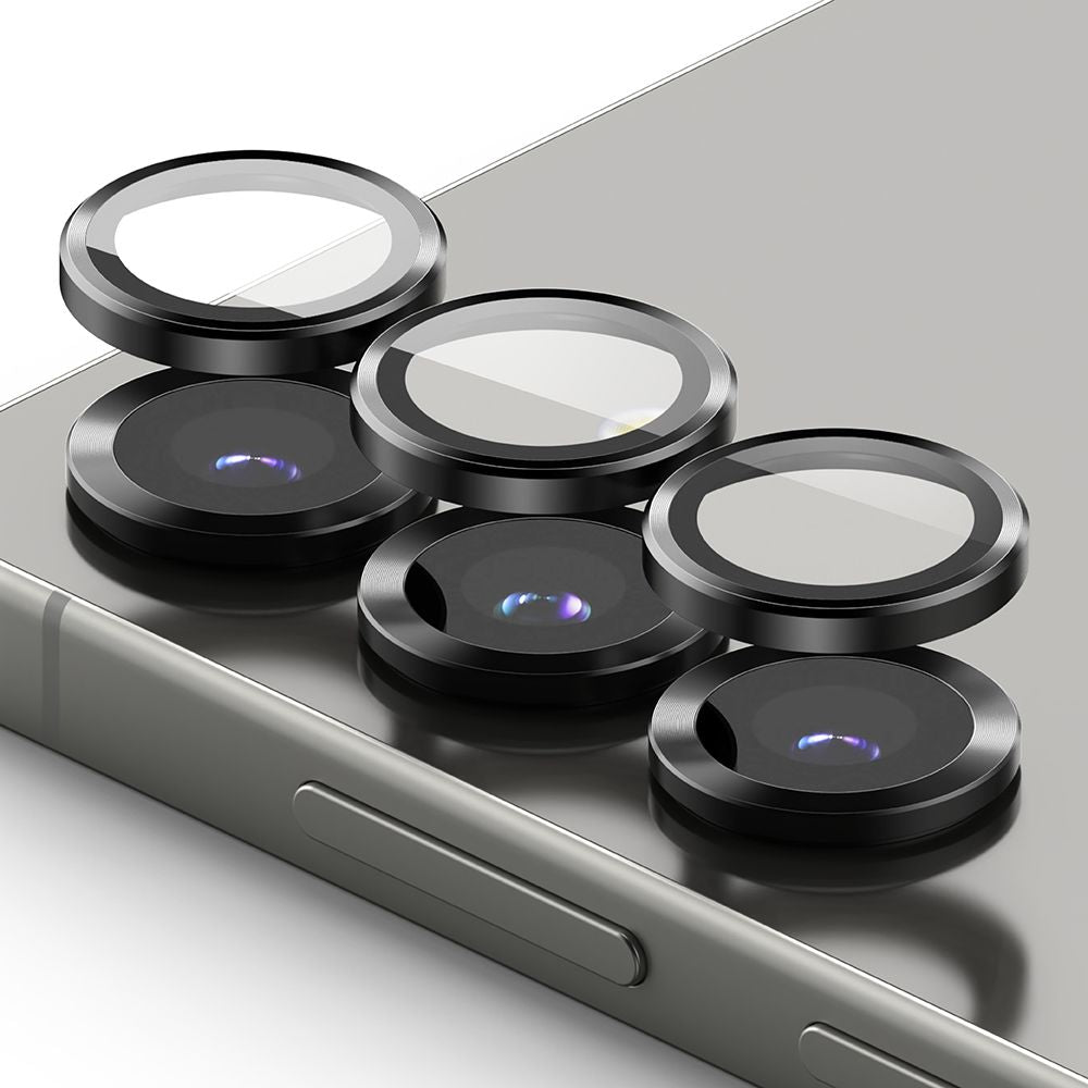 VERRE TEMPERÉ DE PROTECTION POUR LENTILLE D'APPAREIL PHOTO RINGKE CAMERA FRAME PROTECTOR 2-PACK GALAXY S25+ PLUS NOIR
