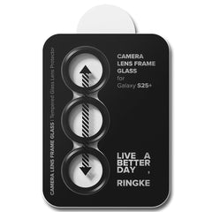 VERRE TEMPERÉ DE PROTECTION POUR LENTILLE D'APPAREIL PHOTO RINGKE CAMERA FRAME PROTECTOR 2-PACK GALAXY S25+ PLUS NOIR