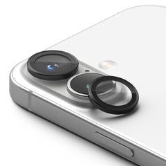 VERRE TEMPERÉ DE PROTECTION POUR LENTILLE D'APPAREIL PHOTO SUR IPHONE 16 / 16 PLUS RINGKE CAMERA FRAME PROTECTOR 2-PACK NOIR