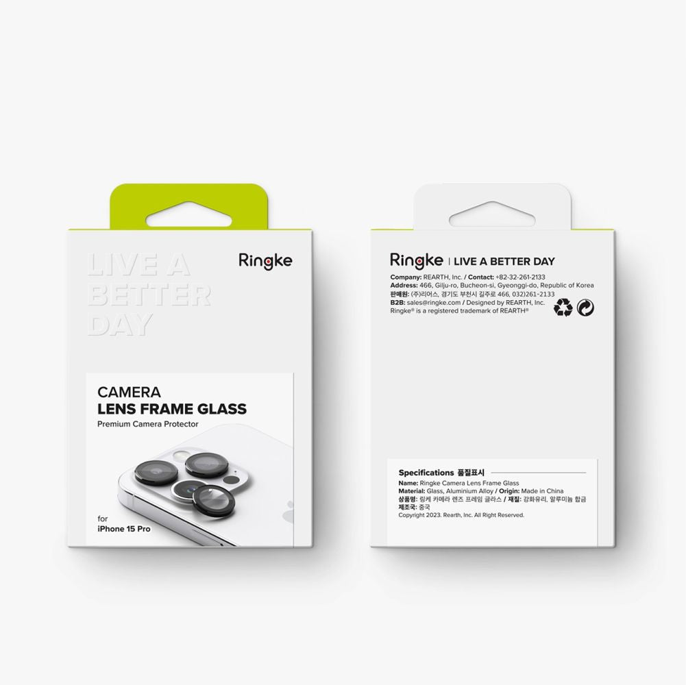 PROTECTION DE L'APPAREIL PHOTO RINGKE CAMERA FRAME PROTECTOR IPHONE 15 PRO NOIR