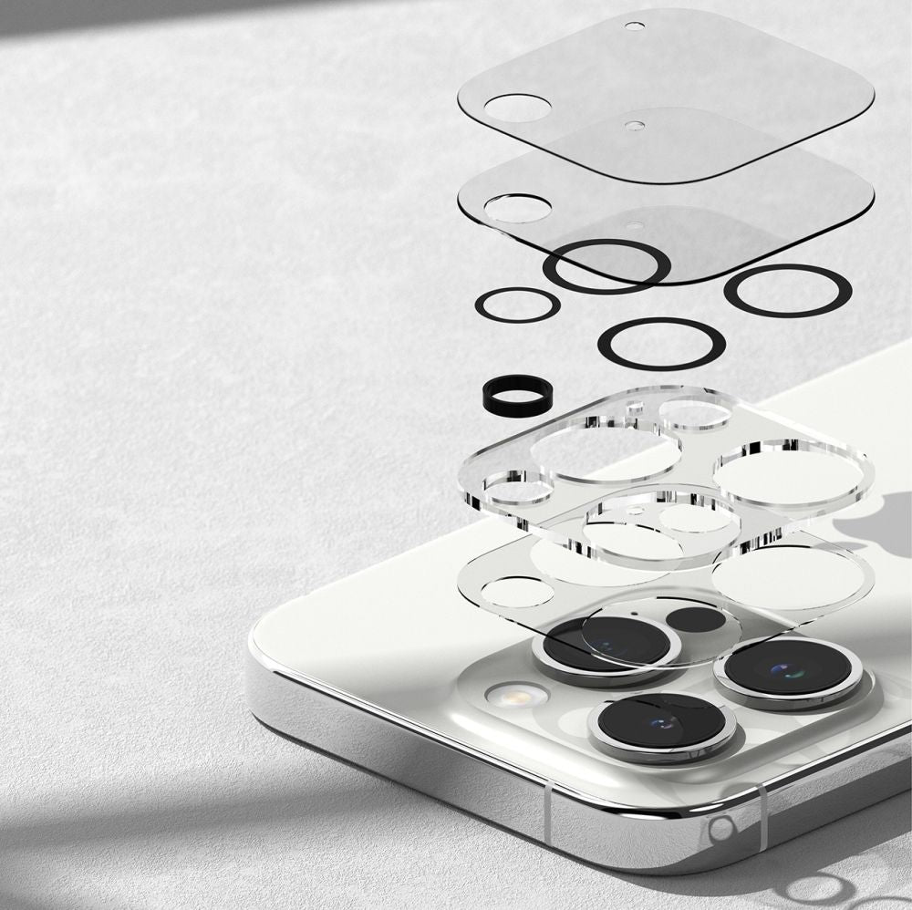 PROTECTION DE L'APPAREIL PHOTO RINGKE CAMERA PROTECTOR 2-PACK IPHONE 15 PRO MAX TRANSPARENT