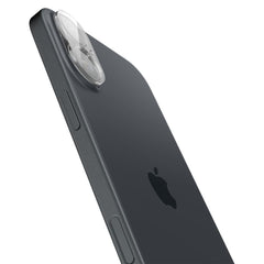 VERRE TEMPERÉ PROTECTEUR POUR LENTILLE D'APPAREIL PHOTO SPIGEN OPTIK GLAS.TR PROTECTEUR DE CAMÉRA 2-PACK IPHONE 16 / 16 PLUS CRISTAL TRANSPARENT