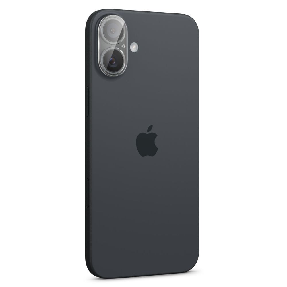 VERRE TEMPERÉ PROTECTEUR POUR LENTILLE D'APPAREIL PHOTO SPIGEN OPTIK GLAS.TR PROTECTEUR DE CAMÉRA 2-PACK IPHONE 16 / 16 PLUS CRISTAL TRANSPARENT