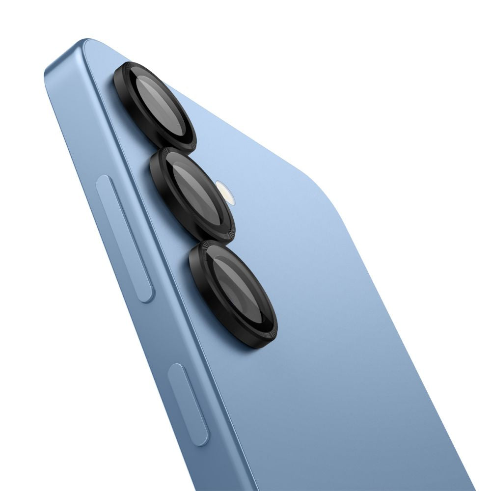VERRE TEMPERÉ DE PROTECTION POUR LENTILLE D'APPAREIL PHOTO SPIGEN OPTIK PRO GLAS.TR "EZ FIT" HD PROTECTEUR DE CAMÉRA 2-PACK GALAXY S25+ PLUS NOIR