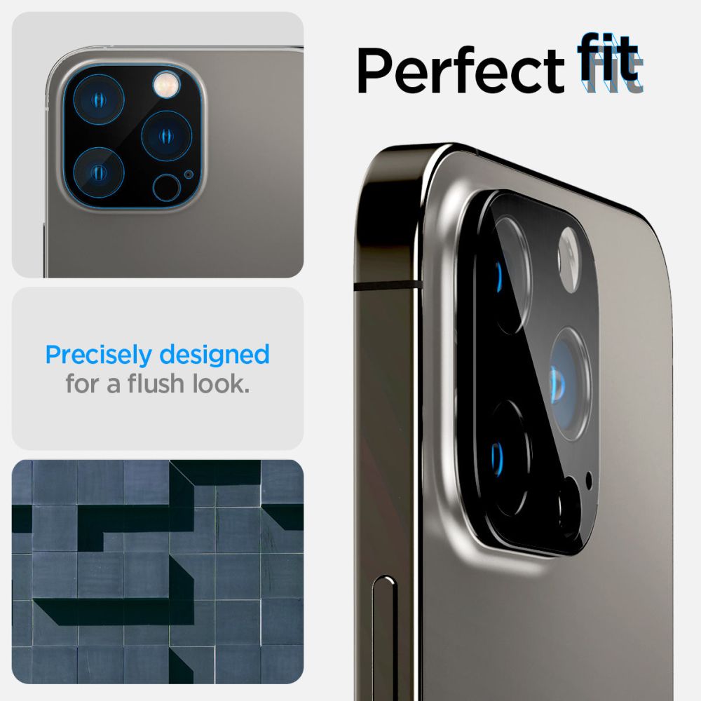 PROTECTION DE L'APPAREIL PHOTO SPIGEN OPTIK.TR PROTECTEUR DE CAMÉRA 2-PACK IPHONE 14 PRO / 14 PRO MAX NOIR