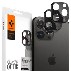 PROTECTION DE L'APPAREIL PHOTO SPIGEN OPTIK.TR PROTECTEUR DE CAMÉRA 2-PACK IPHONE 14 PRO / 14 PRO MAX NOIR