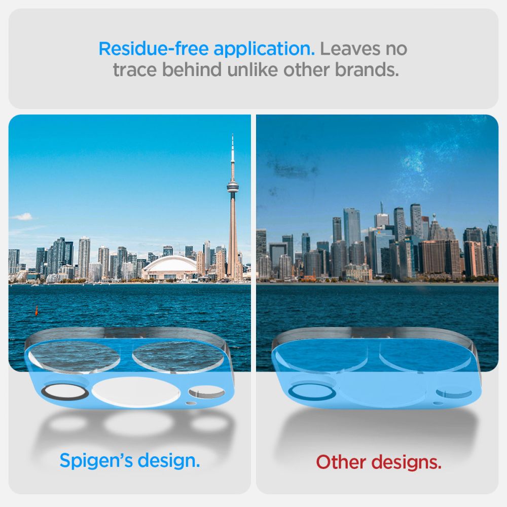 PROTECTION DE L'APPAREIL PHOTO SPIGEN OPTIK.TR PROTECTEUR DE CAMÉRA 2-PACK IPHONE 14 PRO / 14 PRO MAX CRISTAL TRANSPARENT