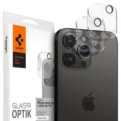 PROTECTION DE L'APPAREIL PHOTO SPIGEN OPTIK.TR PROTECTEUR DE CAMÉRA 2-PACK IPHONE 14 PRO / 14 PRO MAX CRISTAL TRANSPARENT