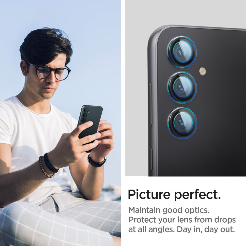 PROTECTION DE L'APPAREIL PHOTO SPIGEN OPTIK.TR "EZ FIT" PROTECTEUR DE CAMÉRA 2-PACK GALAXY S23 FE NOIR